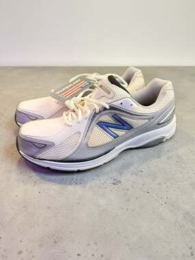 New Balance 847 V1 Health Walking Shoes White Silver Blue Size 12.5